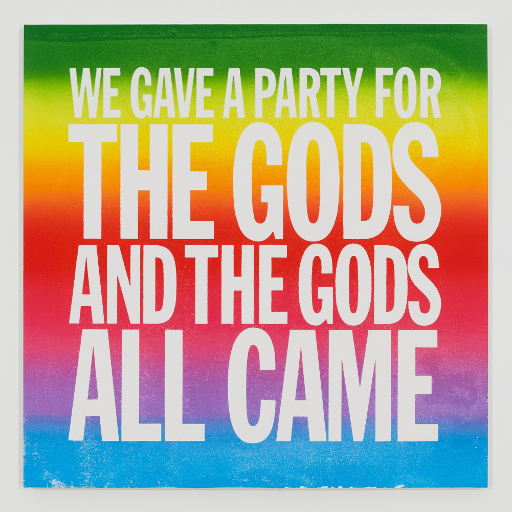 John Giorno, WE GAVE A PARTY FOR THE GODS AND THE GODS ALL CAME, 2014