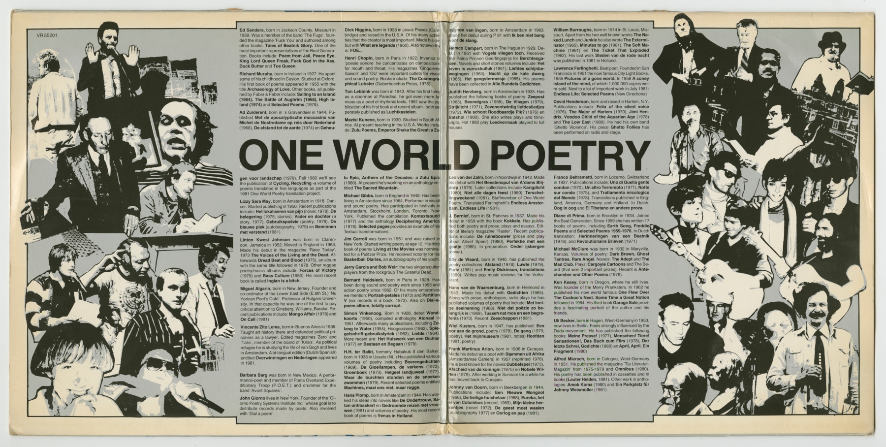 One World Poetry Live from Amsterdam (1981), inside spread
