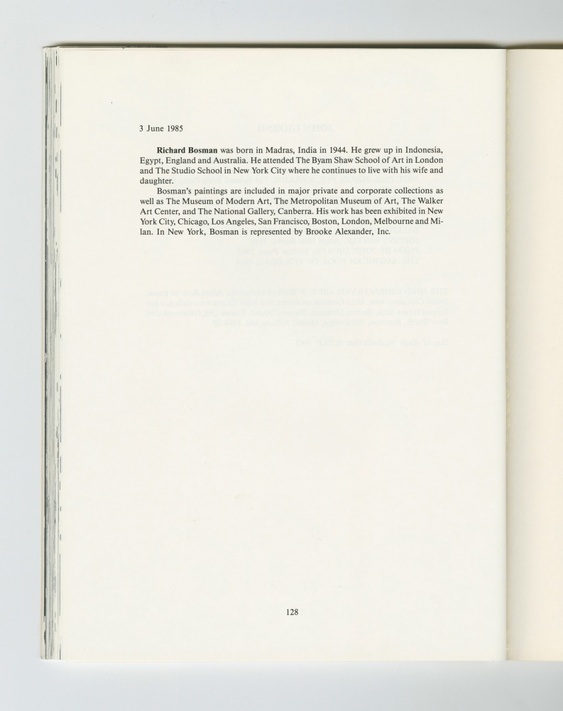 Grasping At Emptiness, 1985 (6) – Richard Bosman biography