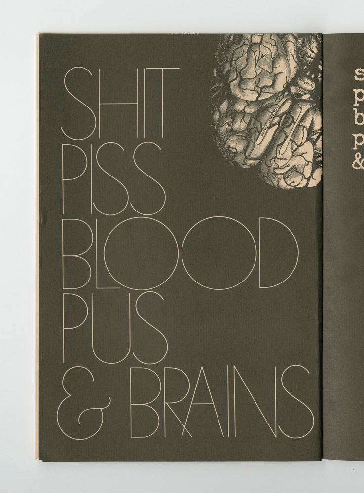 Shit, Piss, Blood, Pus, and Brains, 1977 (8) – Title Artwork