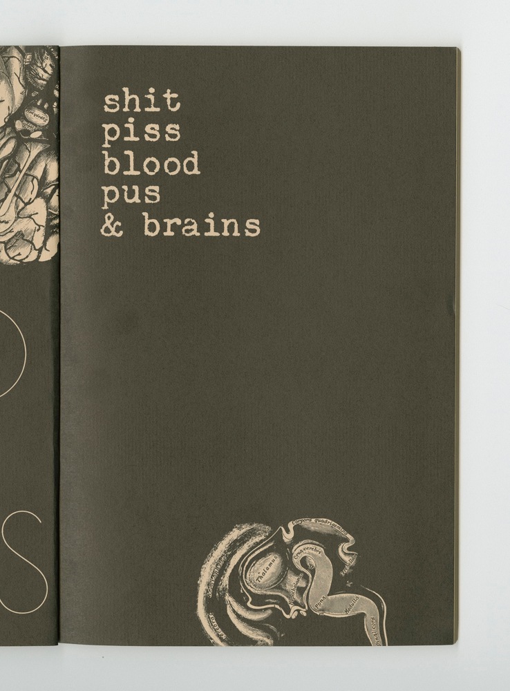 Shit, Piss, Blood, Pus, and Brains, 1977 (9) – Title Artwork