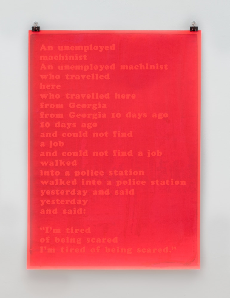 I'm Tired of Being Scared (red Dayglo), 1969