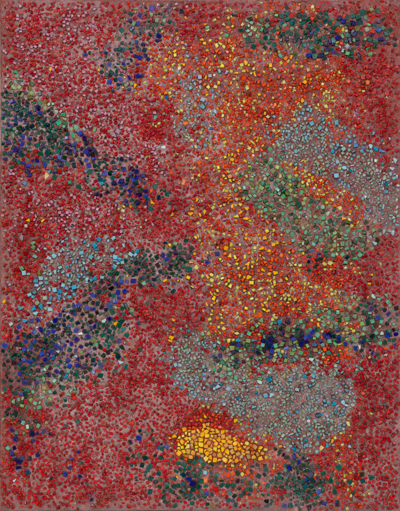 Jeanne Reynal

Untitled, 1956&amp;ndash;57

smalti and pigmented cement on board

47.0h x 37.0w x 2.0d in
118.11h x 92.71w x 3.81d cm

(JREY103)