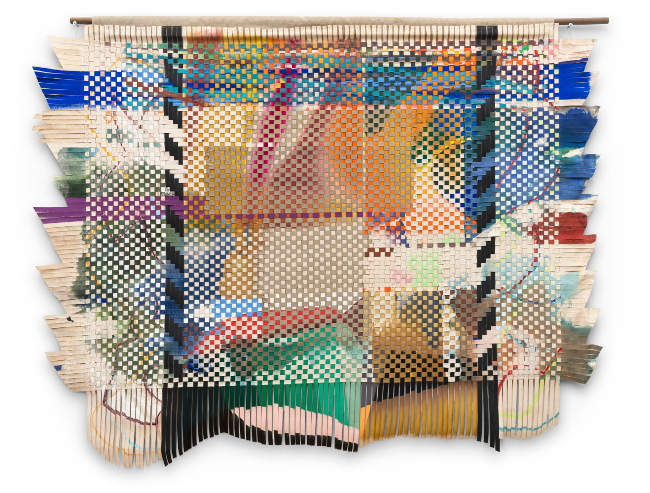 Miguel Arzabe

Llamayu, 2025

woven acrylic on canvas and linen, walnut rod

64 x 51 in.
162.6 x 129.5 cm.

(MIARZ004)