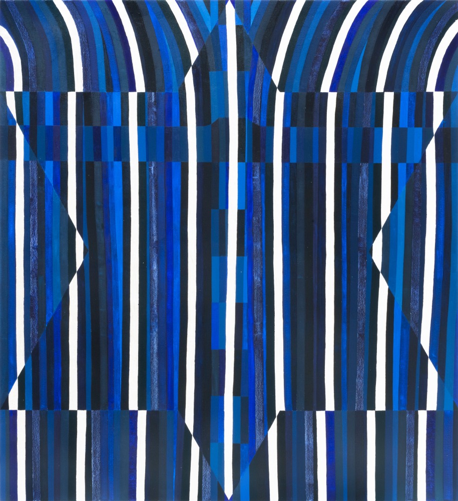 Alexander Stern

Star (Blue David), 2022&amp;ndash;23

acrylic, oil, and silver leaf on linen

60 x 55 in.
152.4 x 139.7 cm.

(STERN002)