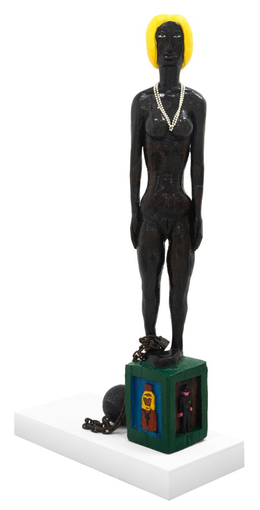 Anderson&amp;nbsp;Pigatt

Slave Girl, 1967

painted wood and mixed media

83h x 16w x 19d in

210.82h x 40.64w x 48.26d cm

APIGA014