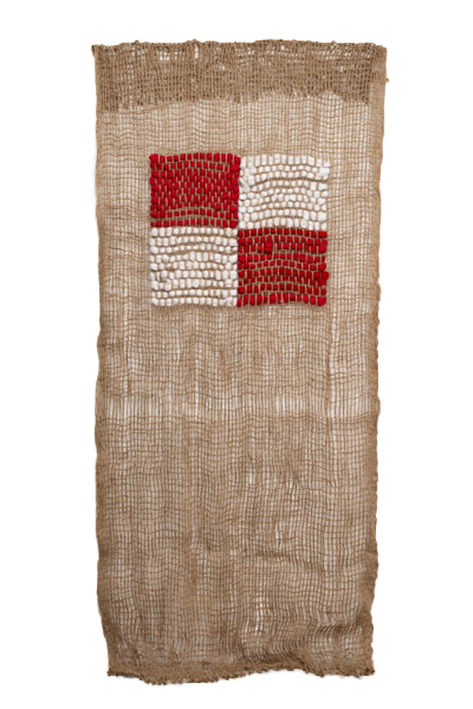 Toni Ross
Are You Standing Into Danger, 2024
wool, jute netting&amp;nbsp;
104 x 48 in.
264.2 x 121.9 cm.
(ROSS005)