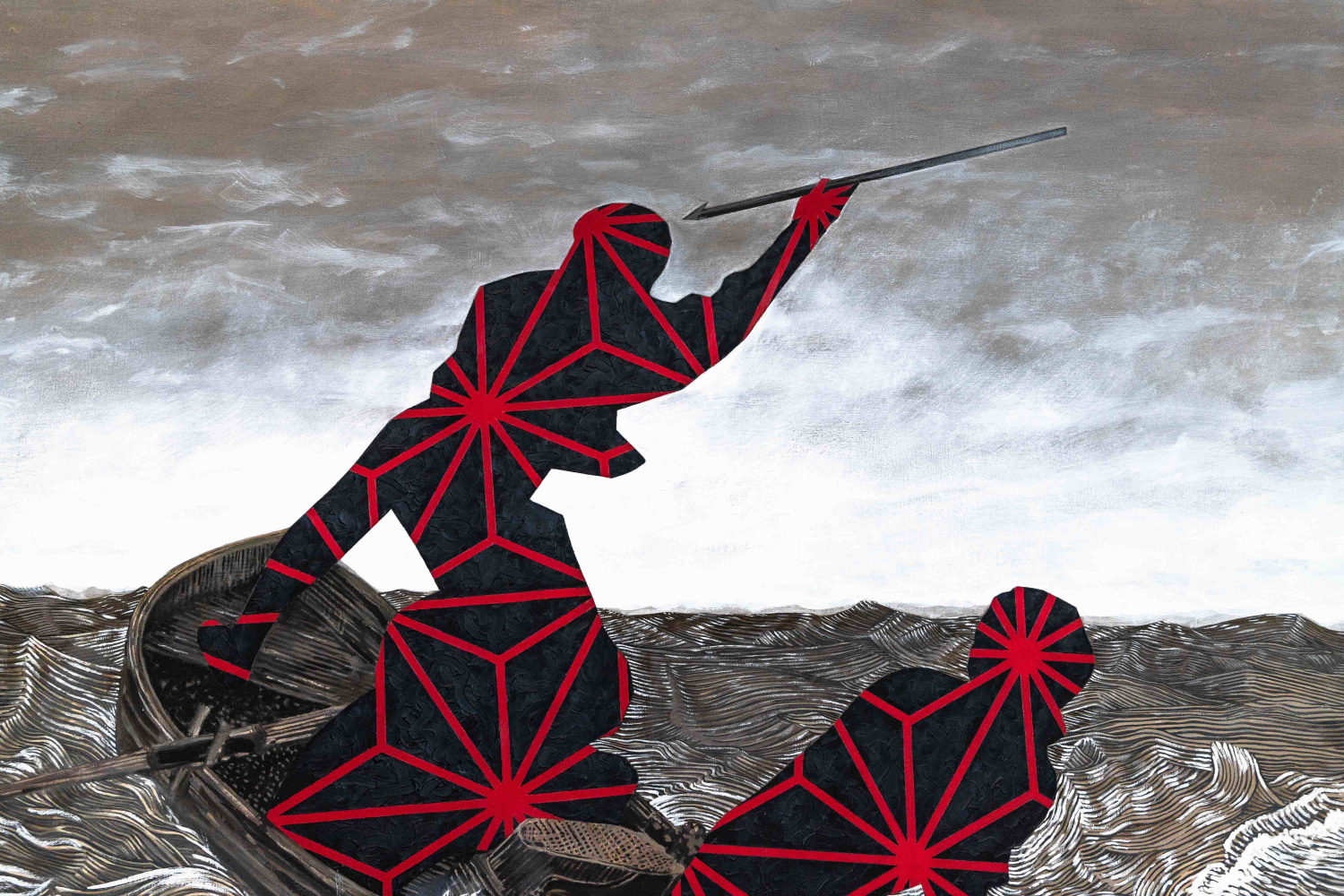 Michael Rosch | Over His Left | 2017
Oil on canvas
52h x 79w in