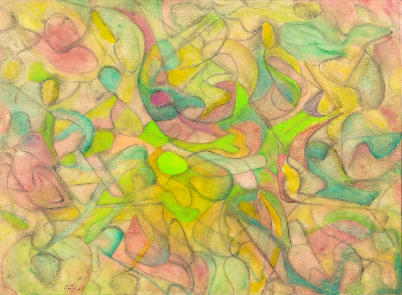 Thomas Sills
Spring, 1958
oil on canvas
36.0h x 49.0w in
91.44h x 124.46w cm
(THSIL003)