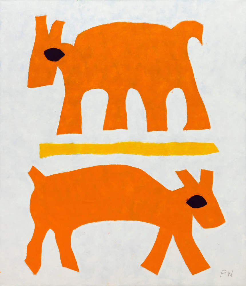 Paul Waters

Cousins, 1972&amp;ndash;2024

oil on cut canvas collage on canvas

69 1/2 x 60 in.
176.2 x 152.1 cm.

(PWAT1730)