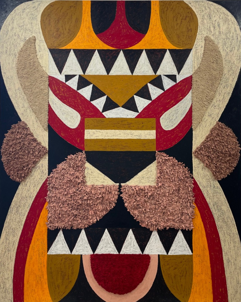 Ces McCully

Monstre (Fire), 2024

oil and acrylic paint, acrylic, cotton, and polyester textiles

79 x 63 in.
200.7 x 160 cm.

(CES006)