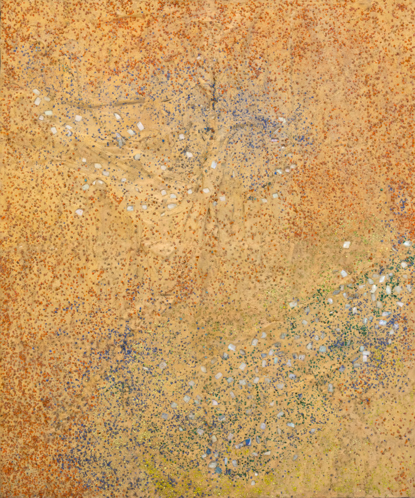 Jeanne Reynal
                    (1903-1993)
            
    
        Amarillo, 1960    
    smalti and dyed Japanese shell on pigmented cement                                    72h x 60w in
182.88h x 152.40w cm
                    
                            JREY041