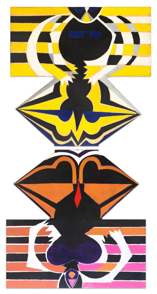 Joe Overstreet

Untitled, 1968

acrylic on constructed canvas

130 1/2h x 67w in
331.47h x 170.18w cm

JOVE280