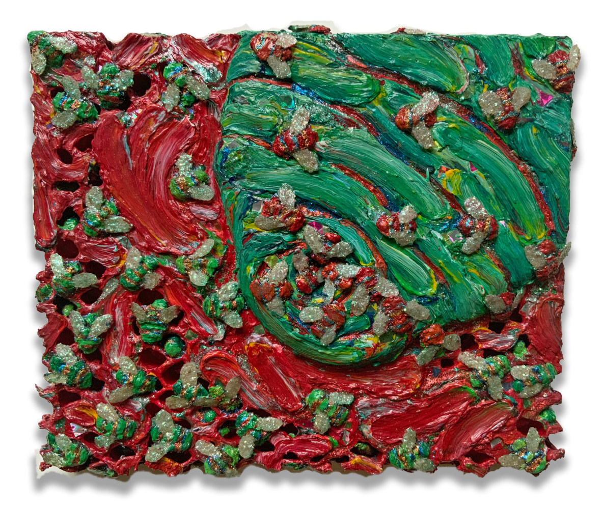 Helen&amp;nbsp;Oji

Honeycomb #5, 1983

acrylic, mixed media on honeycomb cardboard mounted on plywood

10h x 12w in

25.40h x 30.48w cm

HOJI027