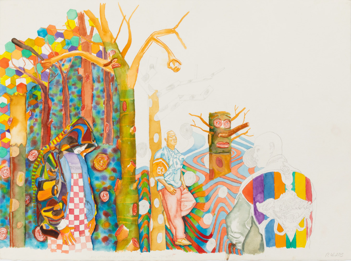 Peter&amp;nbsp;Williams
Why things don&amp;#39;t grow in the ghetto, 2013
watercolor and graphite on paper
23h x 30w in
58.42h x 76.20w cm
PEWA117