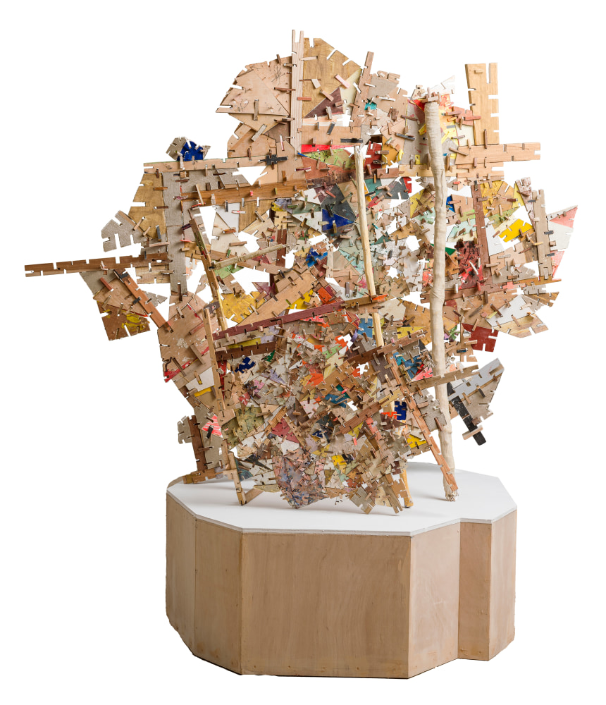 Helen O&amp;#39;Leary

Cost-Writing the u writable novel #32, 2021-23

reconstructed wood, reclaimed pigments, linen, egg tempera

57h x 65w in
144.78h x 165.10w cm

OLEA001