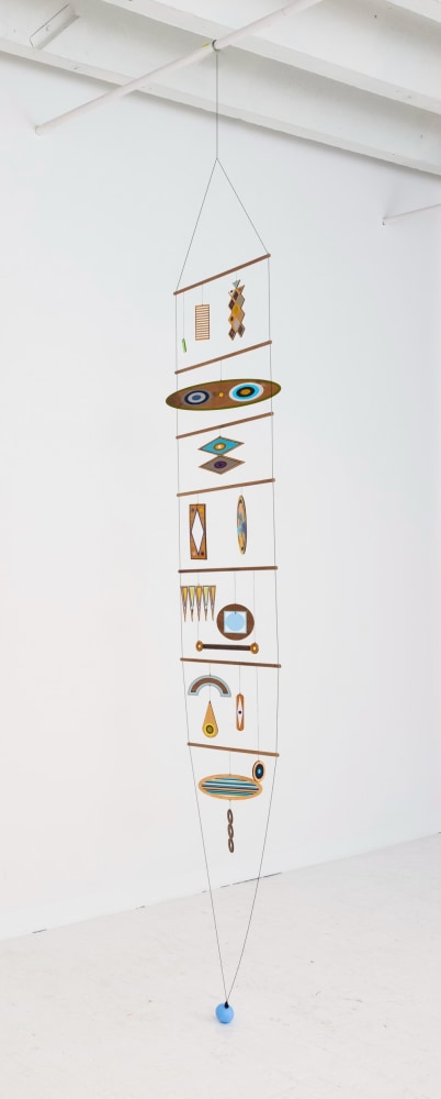 Dannielle Tegeder

Maze Mobile of Sapphire Gold Worlds with Secret Passages, 2024

acrylic on oak, cherry and mahogany and waxed twine

108 x 18 in.
274.3 x 45.7 cm.

(DTEG001)