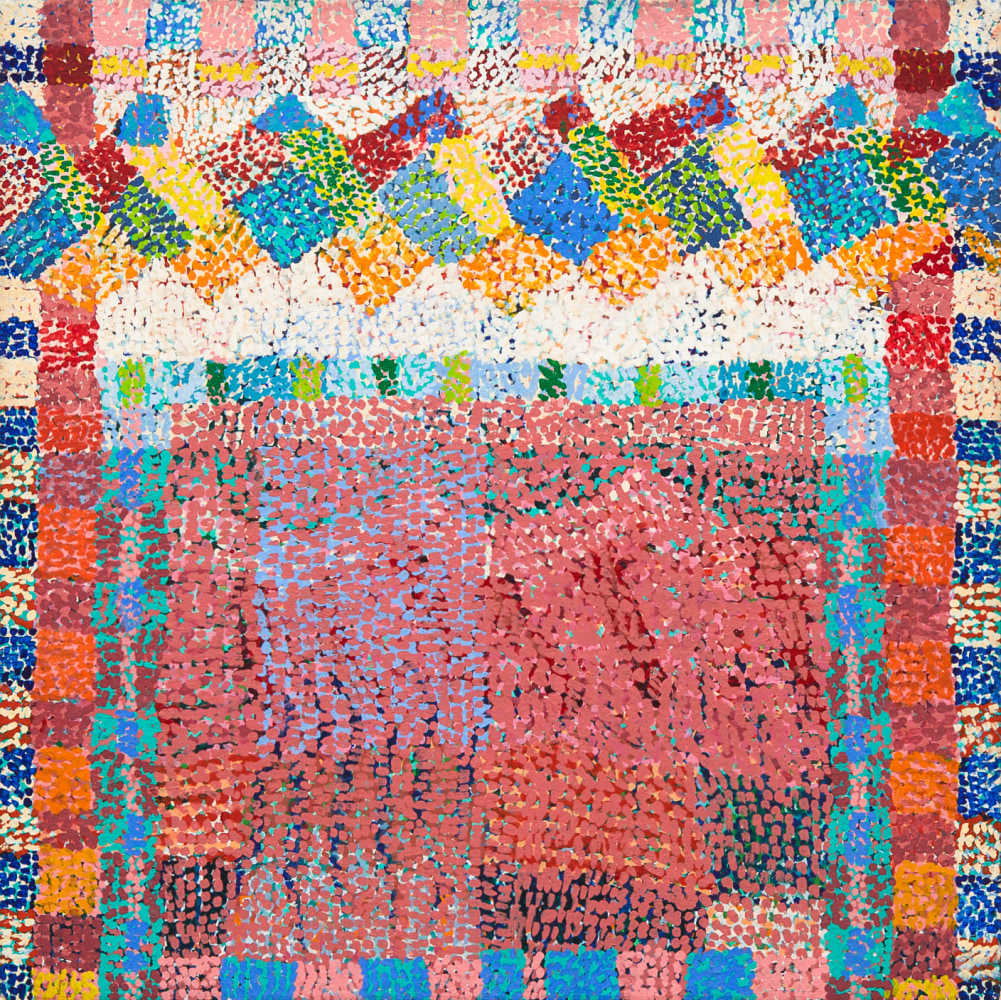 Jenny Snider

COVER-UP PAINTING, 1971

acrylic on canvas

48h x 48w in
121.92h x 121.92w cm

JESN001