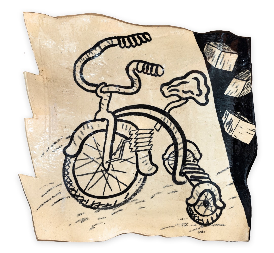 Patrick Siler

Tricycle next to Tumbling Blocks, 1975

fired clay with oxides and glaze

18 x 18 in.
45.7 x 45.7 cm.

(PAT038)