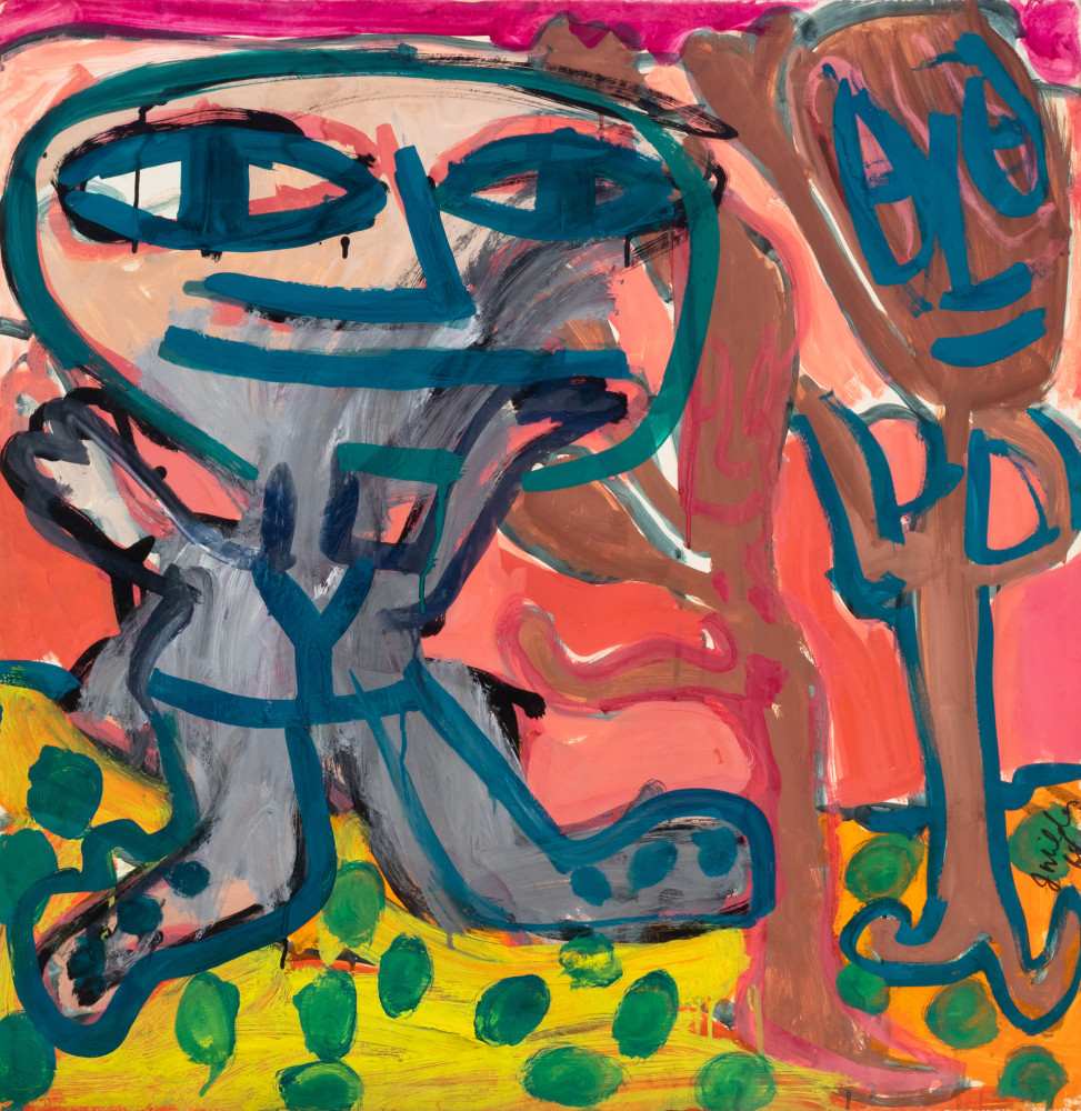 Jay&amp;nbsp;Milder

Subway Runner (Pink), 1964

gouache on paper

36h x 35w in

91.44h x 88.90w cm

JMIL012