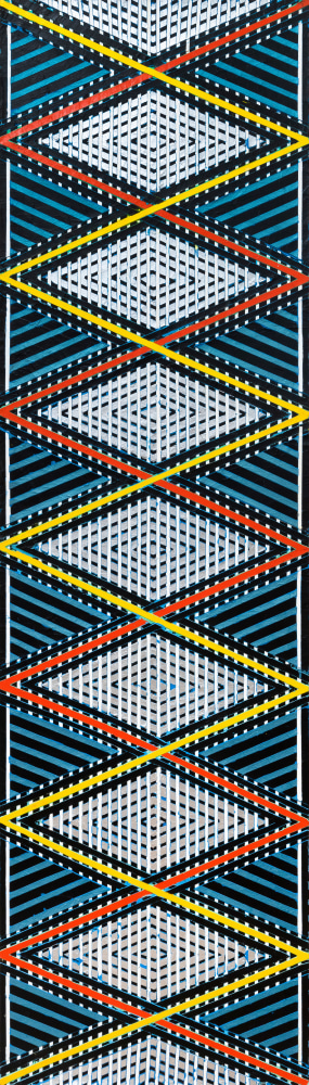 Susan Fortgang

Zig Zag with Silver Diamonds, 2017

acrylic on canvas

84 x 24 in.
213.4 x 61 cm.

(SUFO139)