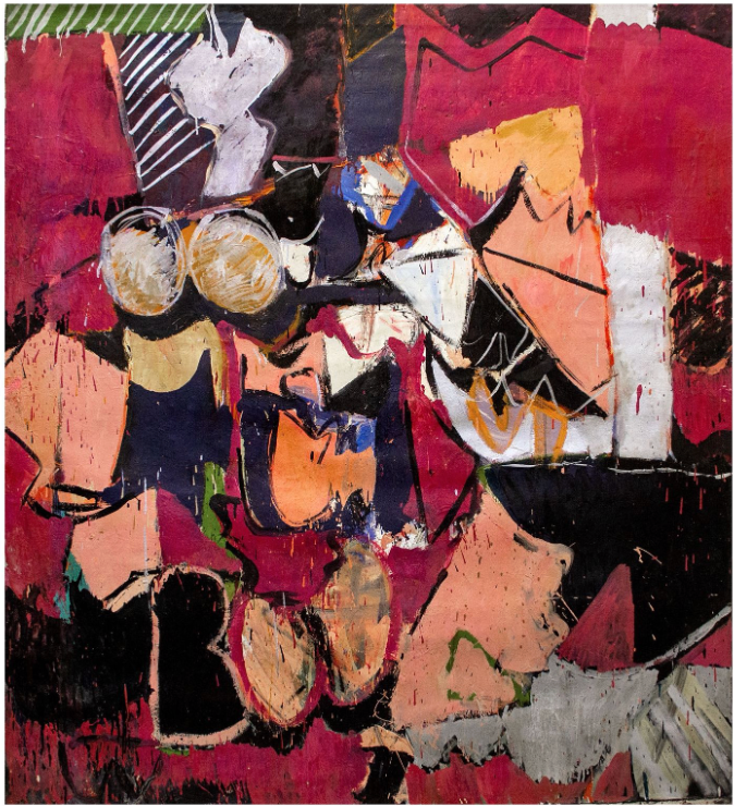 Susan Fortgang
Interior with Black and Rose, 1966
oil on canvas
72 x 64 in.
182.9 x 162.6 cm.
(SUFO033)