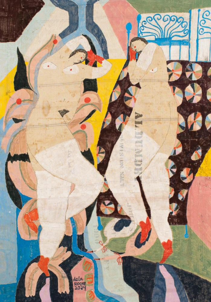 Lauren dela Roche

Big River, 2024

acrylic on found cotton feedsack and acrylic varnish

63 x 43 in.
160 x 109.2 cm.

(LDRO044)