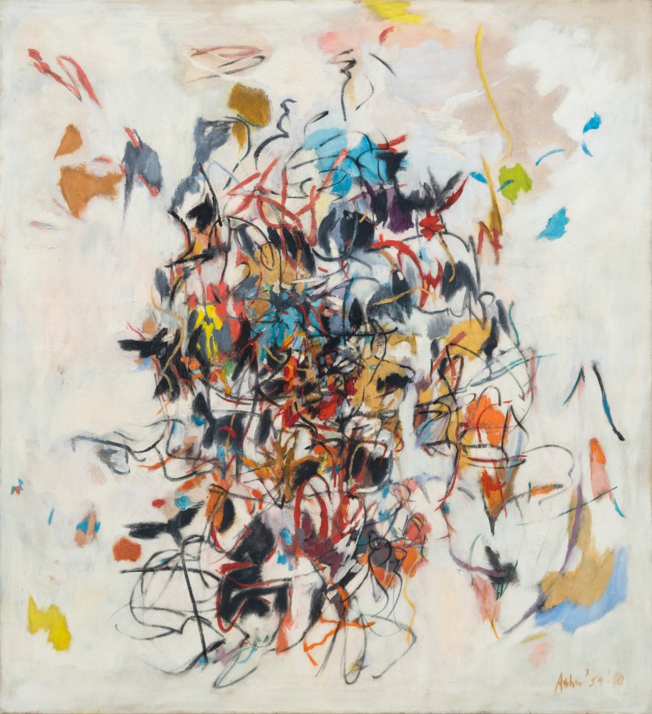 Elise&amp;nbsp;Asher
Arrivederci, 1959&amp;ndash;60
oil on canvas
46h x 42w in
116.84h x 106.68w cm
ELASH006