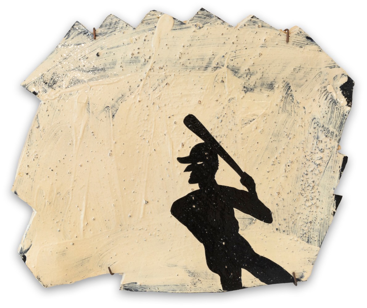 Patrick Siler

Jiggy Jaggy Baseball, 1978

fired clay, vitreous slips, cut paper stencils

19 x 24 x 2 in.
48.3 x 61 x 5.1 cm.

(PAT003)