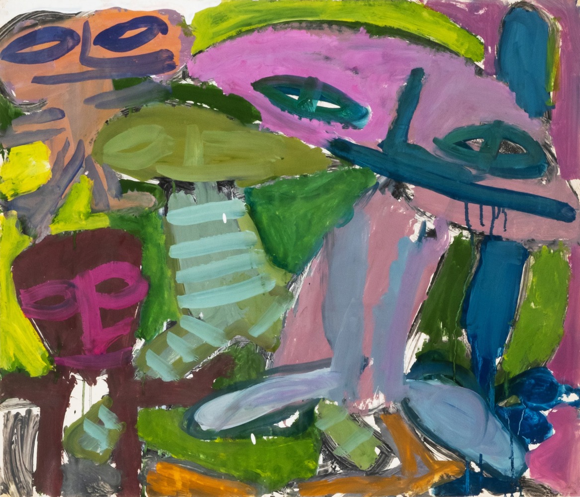 Jay&amp;nbsp;Milder

Subway People IV, 1964

gouache on paper

29 3/4h x 35w in

75.56h x 88.90w cm

JMIL010