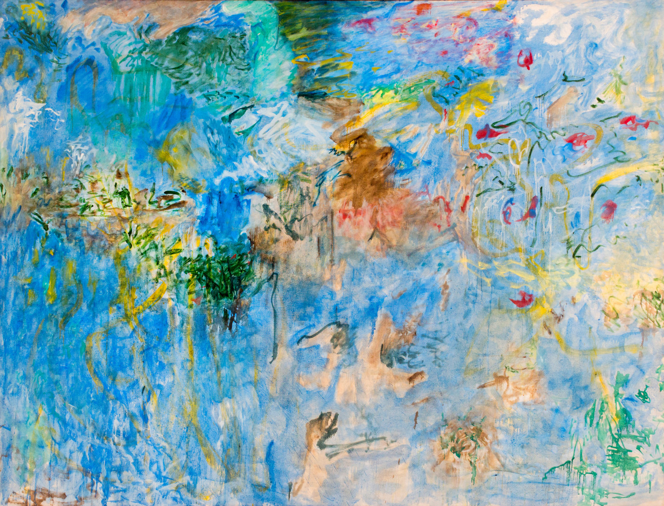 Pat&amp;nbsp;Passlof
Two Winters, 1961
oil on canvas
80h x 106w in
203.20h x 269.24w cm
PASS198