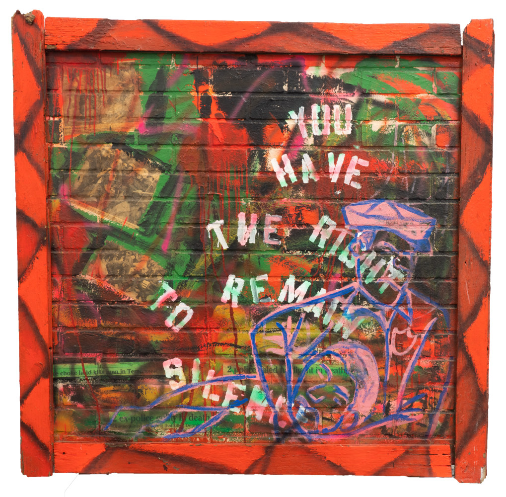 Silence, 1993
Mixed media on wood panel
49 x 51.25 inches