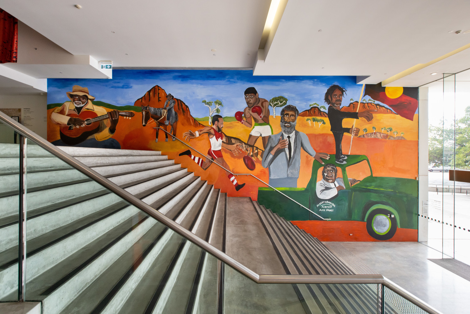 Vincent Namatjira - MCA Foyer Wall_MCA_credit_Daniel Boud_008