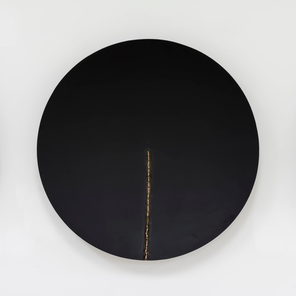 Matte Black #2, 2016
Steel, bronze
47 x 47 x 7 inches