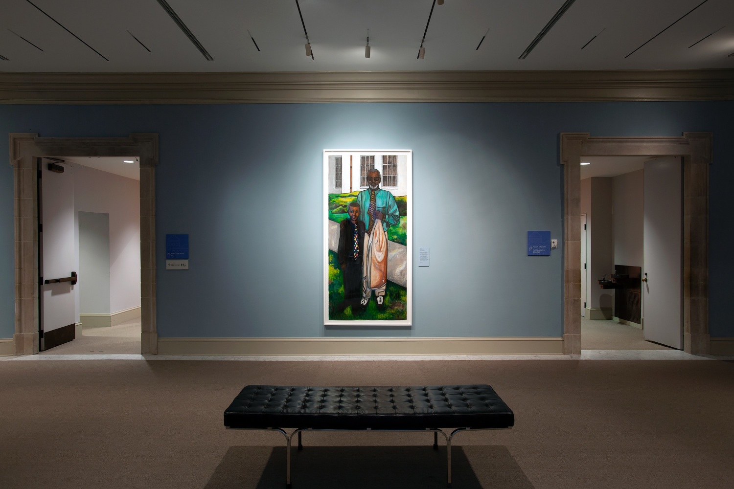 Willie Birch &amp;quot;Father and Son&amp;quot;, on view in the Oval Gallery, Chrysler Museum of Art, May 2023. Gallery 200.&amp;nbsp;#2022.17.