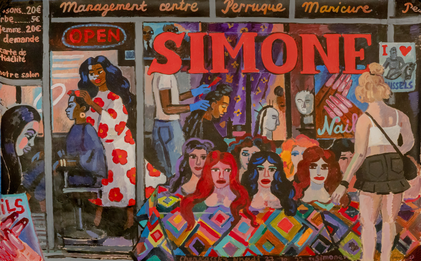 Simone, 2022
Acrylic on paper
51.25 x 78 in.