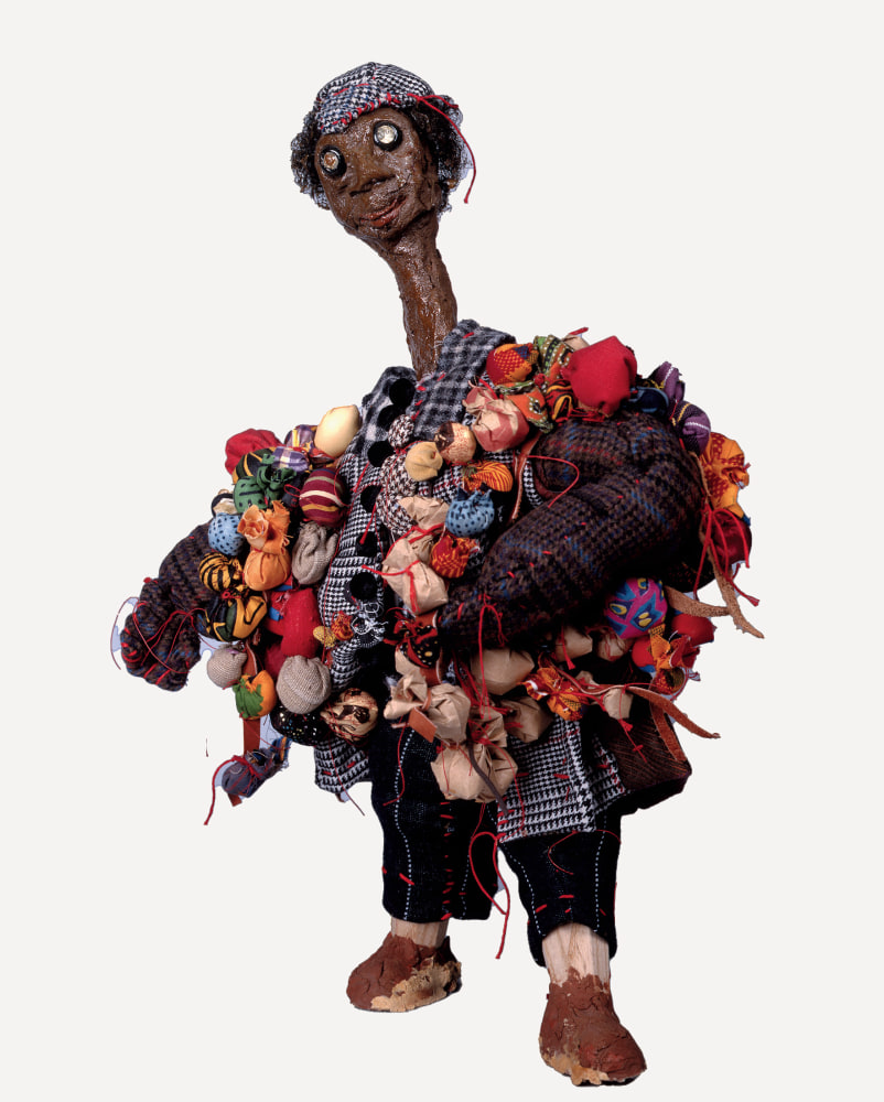 Aminah Brenda Lynn Robinson
The Brownyskin Man
1997
18.5 x 10.5 x 7 in.
Hogmawg, fabric, and mixed media