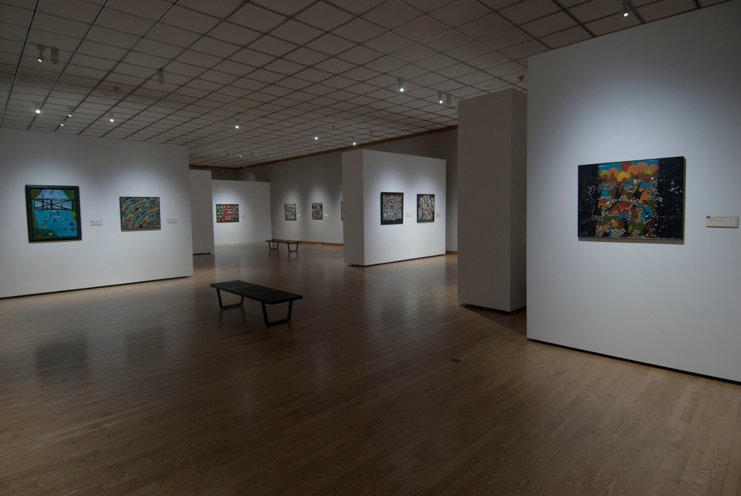 Southern Roots: The Paintings of Winfred Rembert, Muskegon Museum of&amp;nbsp;Art, Muskegon, MI, December 12, 2017- March 18, 2018. Photo: Art Martin.