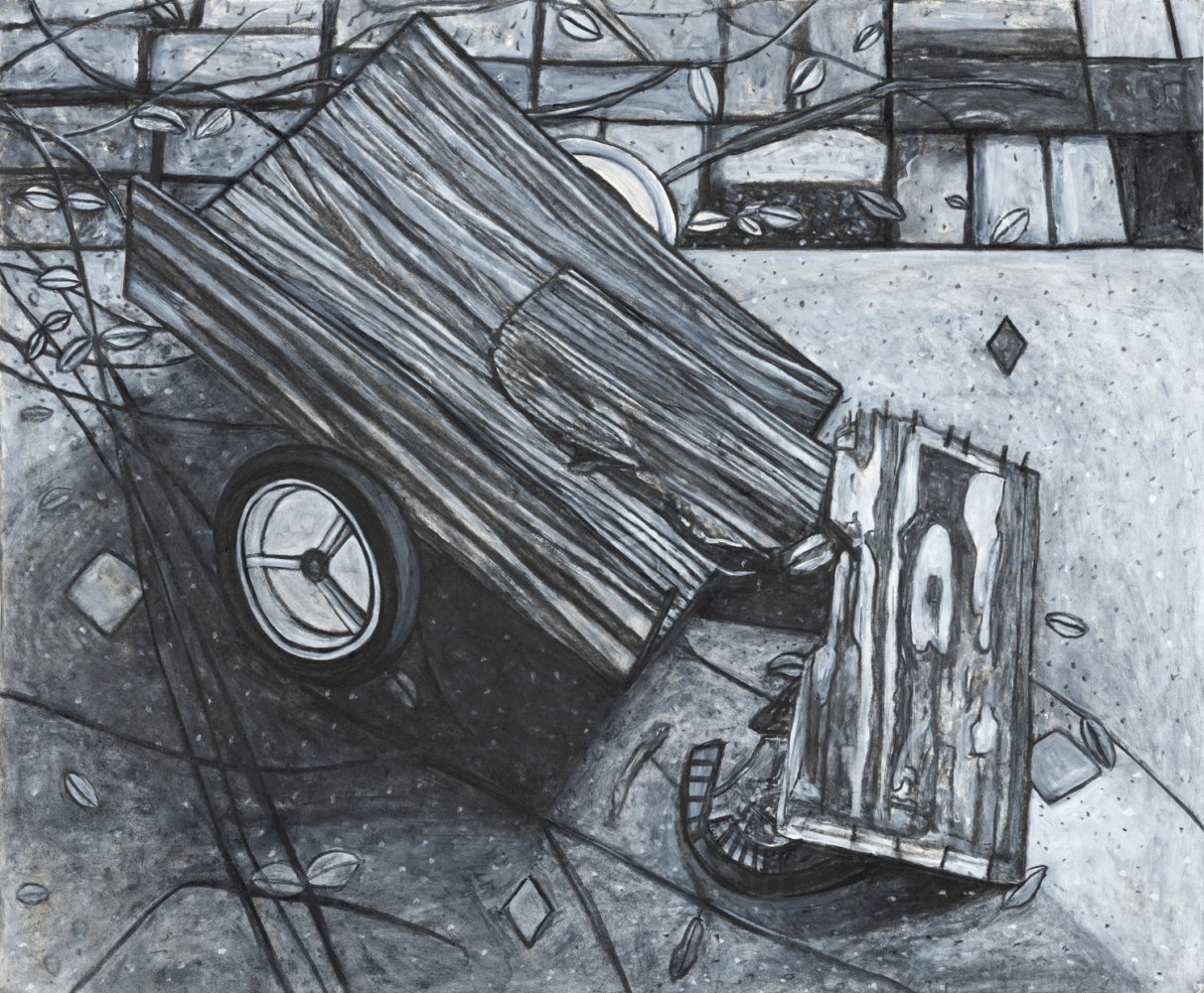 Willie Birch
Broken Wagon, 2014-2015
Acrylic and charcoal on paper
30 x 36.25 in