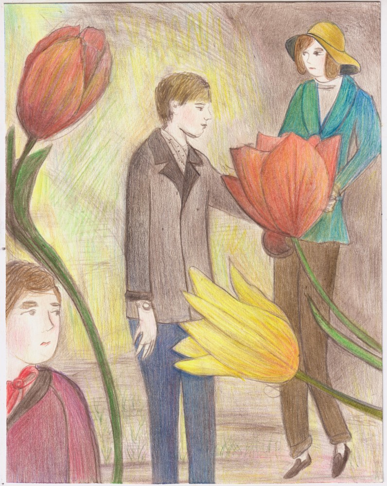 Untitled (Tulpen), 2015
Colored Pencil on Paper&amp;nbsp;
20.5 x 16 cm