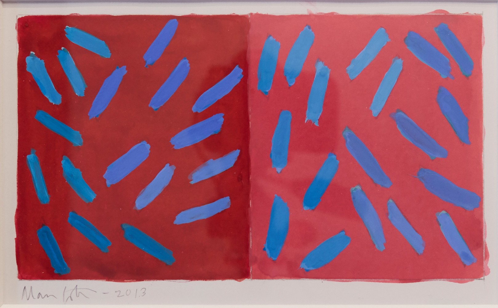 Untitled (Red,Red), 2013
Gouache on Paper
13.5 x 17 inches