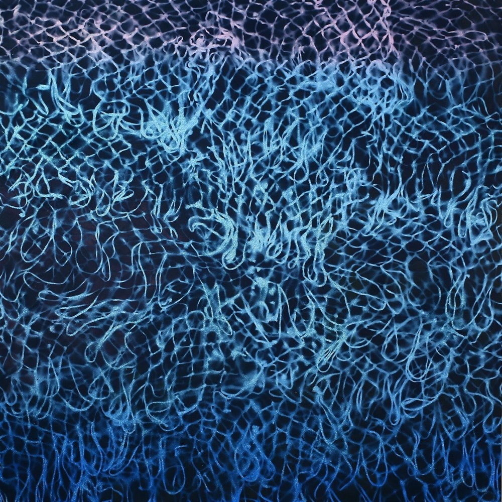 David Huffman
Untitled (Net Painting), 2016
Mixed media on canvas
60 x 60 inches
Courtesy of the Artist