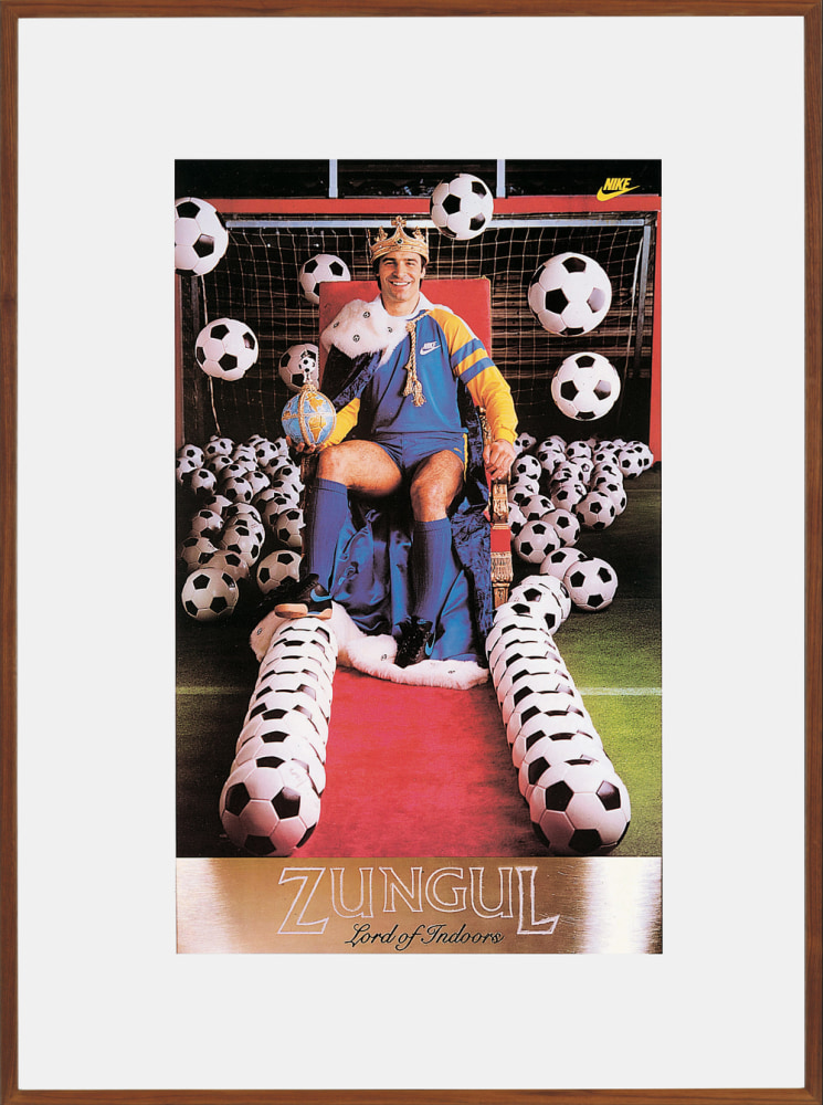 Jeff Koons
Zungul Framed Nike poster, 1985
46&amp;nbsp;x 31.5&amp;nbsp;inches
Edition of 2
