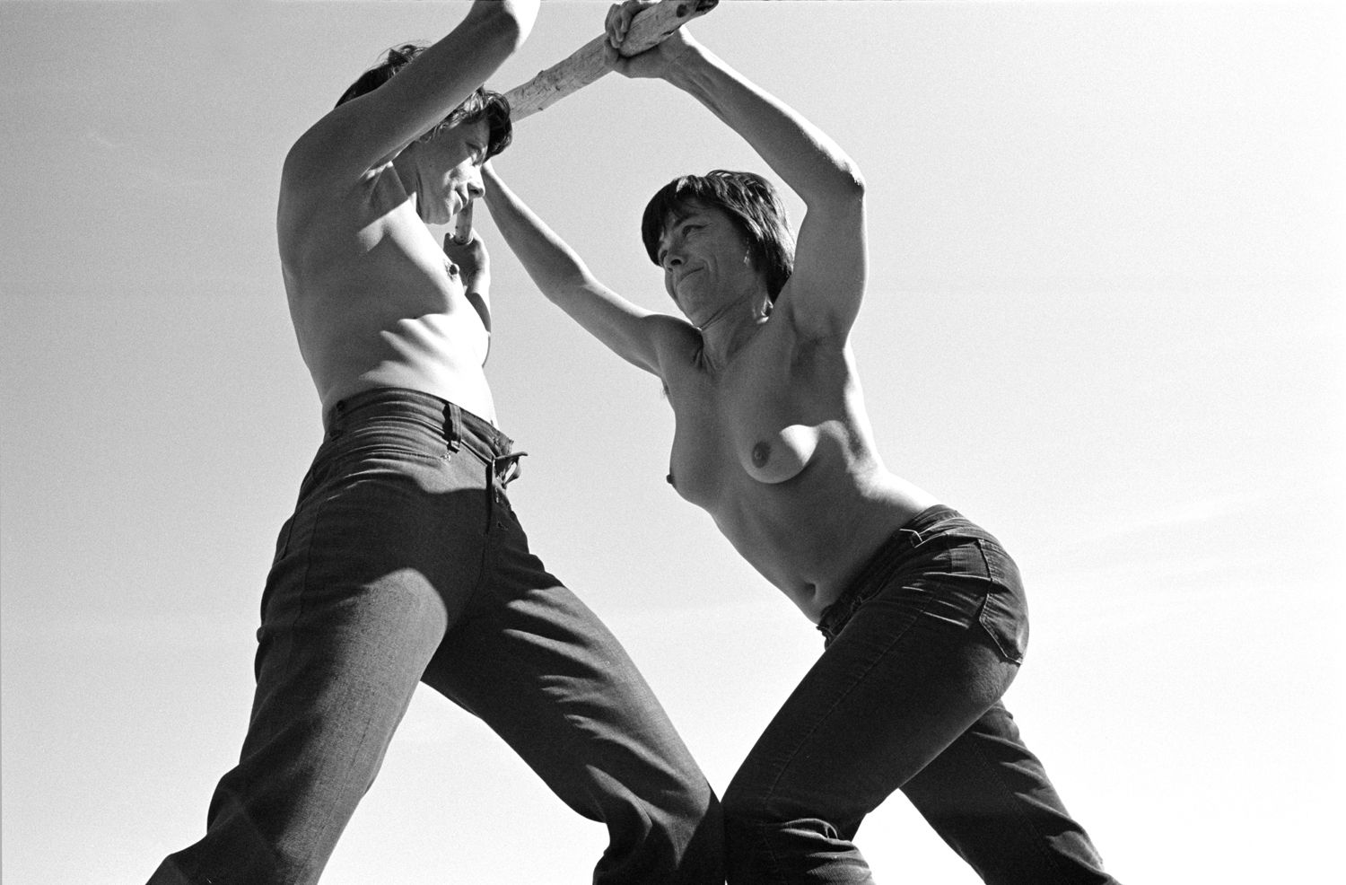 Barbara Hammer
Wrestling, Hornby Island, British Columbia, 1972 - printed 2017
Silver gelatin print
8 x 12 inches&amp;nbsp;
Courtesy of the artist and Company, New York