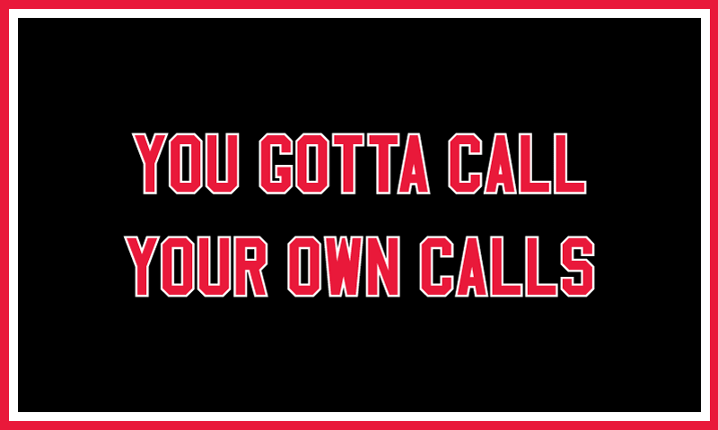 YOU GOTTA CALL YOUR OWN CALLS from I&amp;#39;VE BEEN HEARD,
in collaboration with NYC Youth on Streetball, 2017
Nylon and tackle twill applique, rod sleeve on back
36 x 60 inches