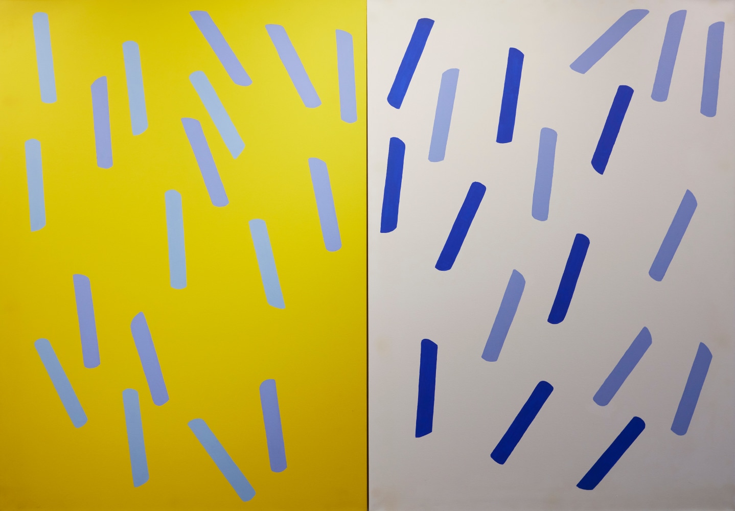 Untitled (White,Yellow), 2010
Acrylic onCanvas
70 x 100 inches