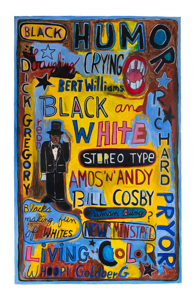 Black Humor, 1994&amp;nbsp;
Mixed media on paper&amp;nbsp;
83 x 51.75 inches