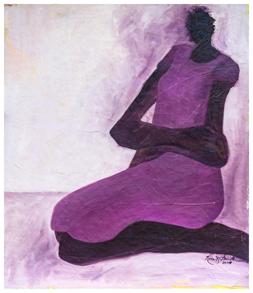 Rose Smith, Black Woman Secrets, 2008, Oil on paper, 33 x 28.5 in.
