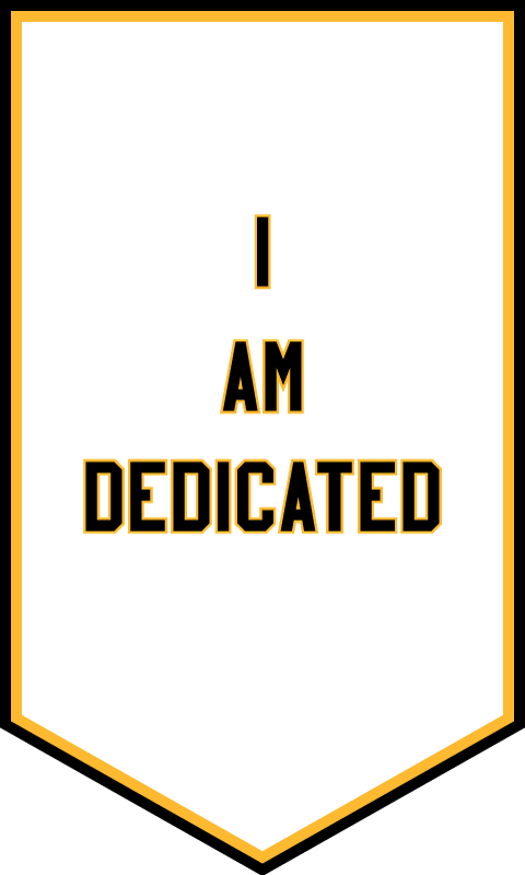 I AM DEDICATED from I&amp;#39;VE BEEN HEARD,
in collaboration with NYC Youth on Streetball, 2017
Nylon and tackle twill applique, rod sleeve on back
60 x 36 inches