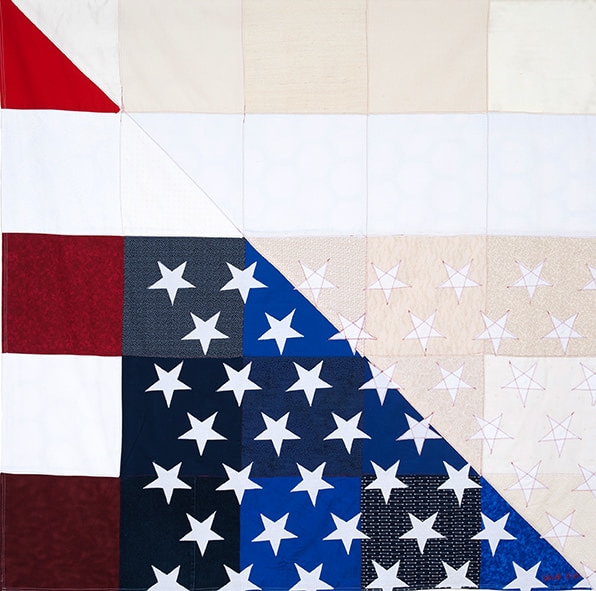 Dawn Williams Boyd
The Trump Era: Trump&amp;rsquo;s America, 2020
Assorted fabrics
59.5 x 59.75 inches